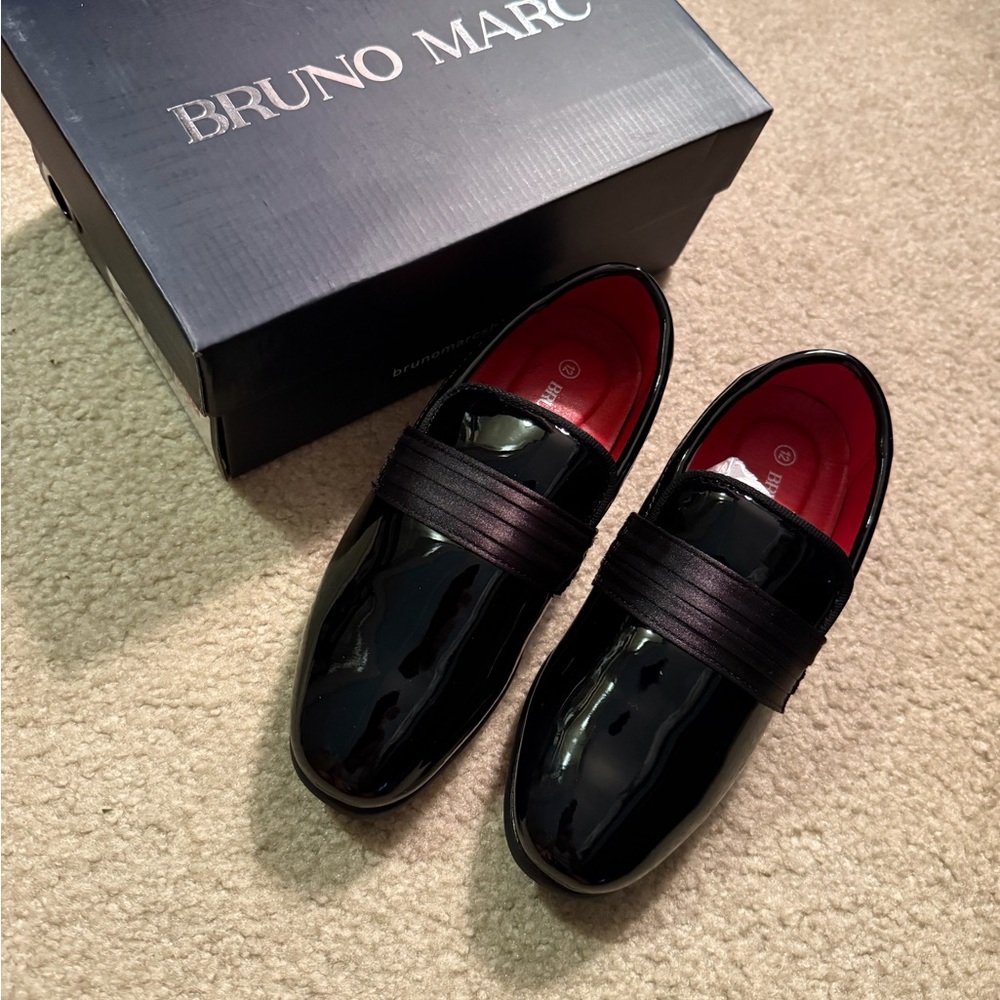 Bruno Marc Kids' Black Dress Shoes